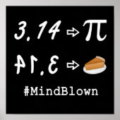 Pi vs Pie Mind Blown! Affiche (Devant)