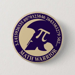 Pi Warrior Ronde Button 5,7 Cm