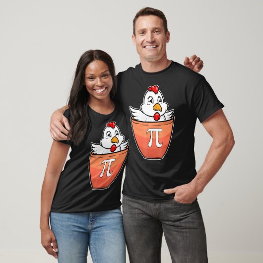 Pi Wiskunde Kippenpot T-shirt (Unisex)