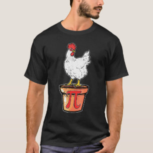 Pi Wiskunde Kippenpot Vintage T-shirt