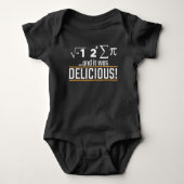 Pi Wiskunde Nerd Pie Delicious Cake Eater science Romper (Voorkant)