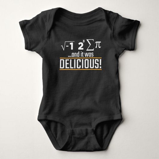 Pi Wiskunde Nerd Pie Delicious Cake Eater science Romper (Voorkant)