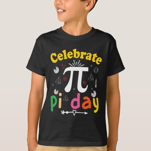 PI Wiskunde Science Stem Gift 3.14 pi Dag 1 T-shirt (Voorkant)