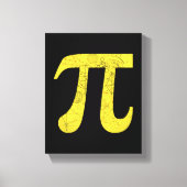 Pi - Wiskunde symbolen Canvas Afdruk (Voorkant)