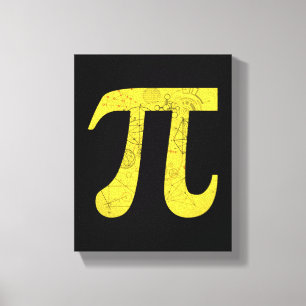 Pi - Wiskunde symbolen Canvas Afdruk