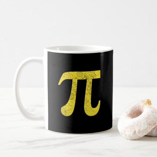 Pi - Wiskunde Symbolen KoffieMok (Met donut)