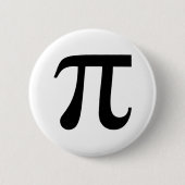 Pi Wiskunde Symbool Button (Voorkant)
