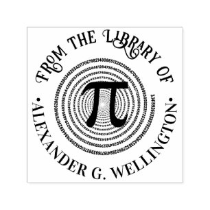 Pi Wiskundig Symbool Spiraal Grieks Bibliotheek Bo Zelfinktende Stempel