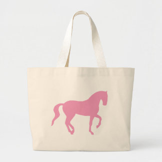 Piaffe Horse (roze) Grote Tote Bag