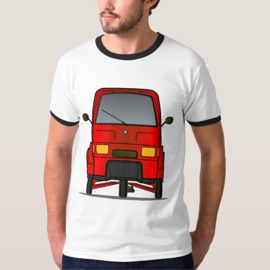 Piaggio Ape Mannen T-Shirt (Voorkant)