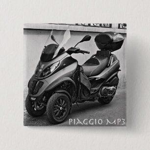 Piaggio MP3-Button Vierkante Button 5,1 Cm