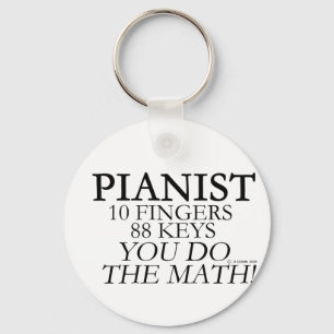 Pianist 10 vingers 88 sleutels sleutelhanger