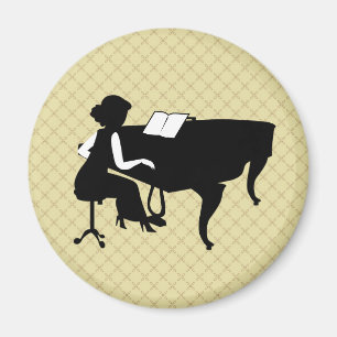Pianist Concert Considérant Piano Magnet Cadeau