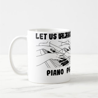 Pianist Design Grand Piano Koffiemok
