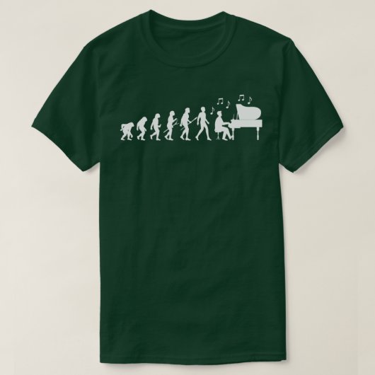 Pianist Evolution T-shirt (Design voorkant)