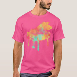 Pianist Gifts For Men Women Colorful Style Piano T-shirt