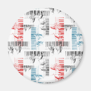 Pianist handpatroon magneet