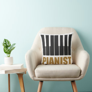 Pianist Moderne typografie Kussen