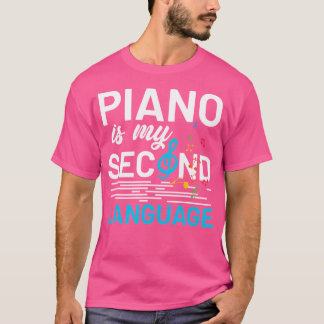 Pianist Musician Music Notes Treble Clef Piano T-shirt