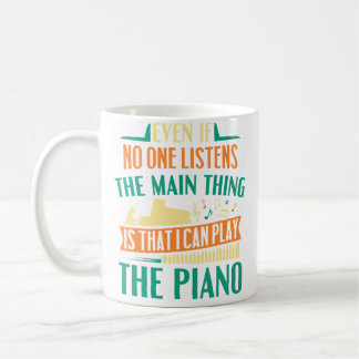 Pianist Musicus Het belangrijkste is dat ik kan sp Koffiemok