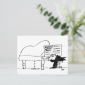 Pianist speelt de watermuziek van Handel Briefkaart (Staand voorkant)