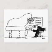 Pianist speelt de watermuziek van Handel Briefkaart (Voorkant)