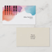 Pianist Visitekaartje (Voorkant / Achterkant)