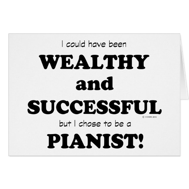 Pianist Wealthy & Succesvol (Voorkant Horizontaal)