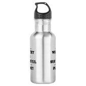 Pianist Wealthy & Succesvol Waterfles (Achterkant)