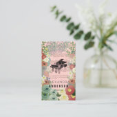 Pianiste Carte de visite de l'enseignant de musiqu (Debout devant)