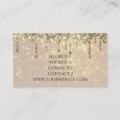 pianiste carte de visite élégant (Dos)