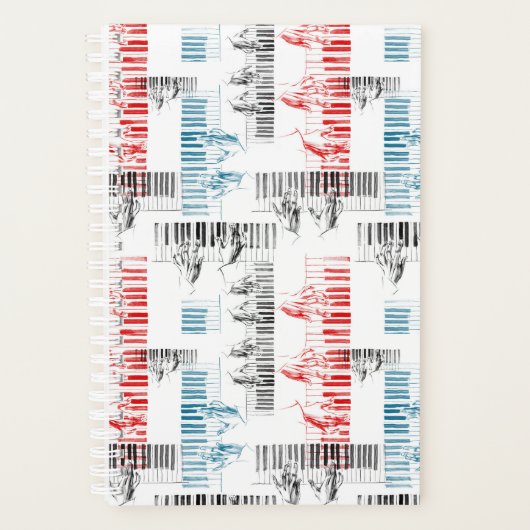 Pianiste mains motif (Devant)