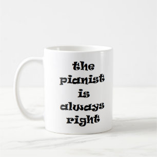 pianiste toujours droit tasse à café