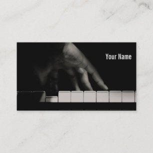 Pianist's hand visitekaartje