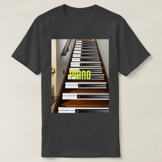 PIANO (14) T-SHIRT (Design voorkant)