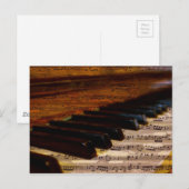 piano-317026 PIANO NOTEERT MUZIEK SONGWRITER ZO Briefkaart (Voorkant / Achterkant)