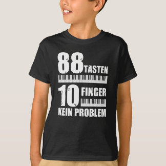 Piano 88 Keys 10 vingers geen pianoprobleem T-shirt