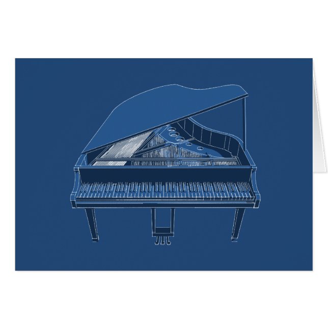 Piano à queue : Peinture de modèle : (Devant horizontal)