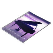 Piano à queue sur le carnet de musique de plage de (Côté gauche)
