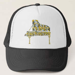 Piano abstract trucker pet