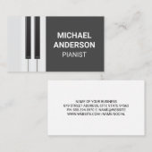 Piano-achtergrond | Muzikant Visitekaartje (Voorkant / Achterkant)