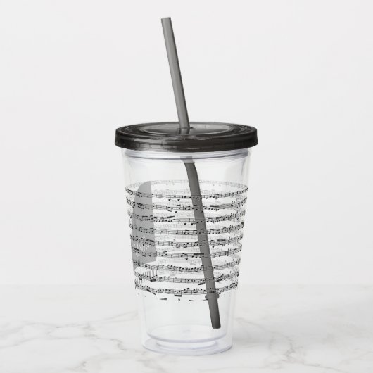 piano acryl drinkbeker (Links)