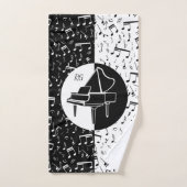 Piano-amant personnalisé art (Serviette à main)
