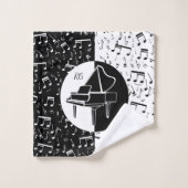 Piano-amant personnalisé art (Gant de toilette)