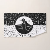 Piano-amant personnalisé art (Serviette à main)