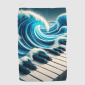 Piano Art Golfhanddoek (Voorkant)