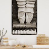 Piano Ballet Duet, groot formaat Poster (Keuken)