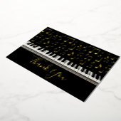 piano bedankt kaart (Gedraaid)