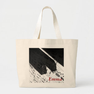 Piano Book Bag Gift Grote Tote Bag