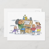 Piano Briefkaart (Voorkant / Achterkant)